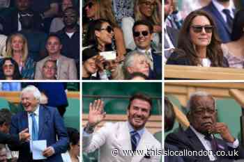 In pictures: the famous faces at Wimbledon 2021