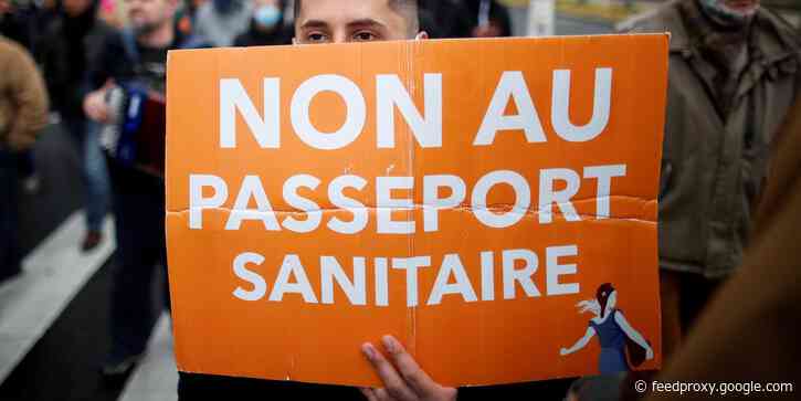 Video shows French police using tear gas to break up anti-vaccine protests