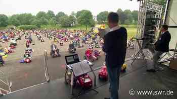 Weltredkordversuch mit Bobbycar in Morbach im Hunsrück - SWR