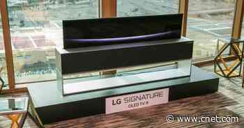 LG's rollable OLED TV is coming to the US for a whopping $100,000     - CNET