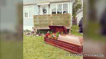 Ontario woman wins fight to keep coffin flowerbed following neighbour's complaint