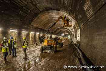 Treintunnel Louise-Marie krijgt ‘paraplu’ tijdens grondige opknapbeurt
