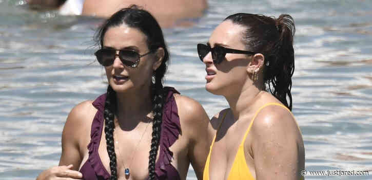 Demi Moore & Daughter Rumer Willis Bare Their Bikini Bodies on Vacation in Mykonos!