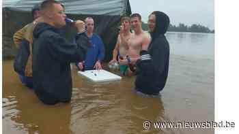 Scouts ontsnappen aan ramp: op weg naar kamp horen ze dat heel hun terrein onder water staat