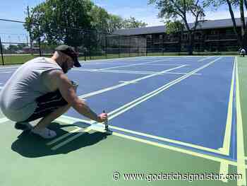 Finishing touches applied to new tennis courts - Goderich Signal Star