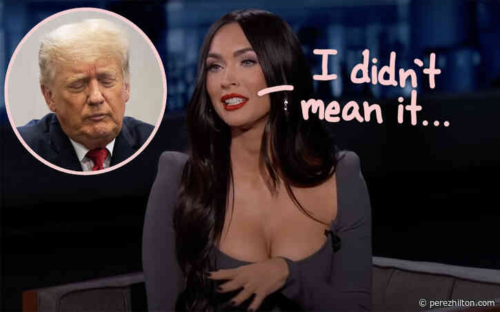 Megan Fox Called Donald Trump 'A Legend' After This Past Weekend's UFC Fight -- And Now She's Walking It Back