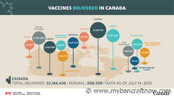More than half of Canadians fully vaccinated, 2nd dose uptake plateauing