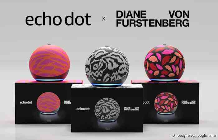 Amazon Echo Dots created by designer Diane von Furstenberg DvF