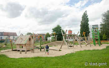 Nieuw speelpleintje en extra groen voor Sleutelbloempark in Bernadettewijk - Gent