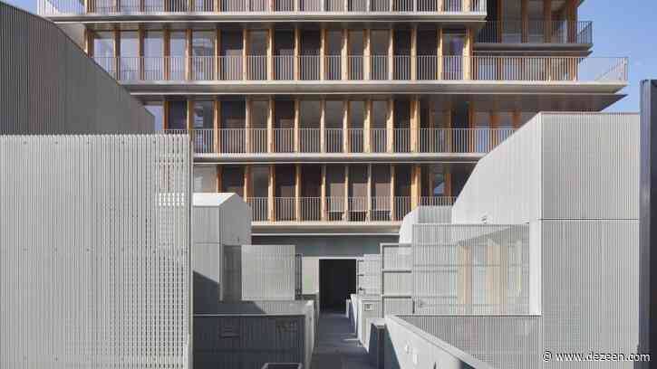 Former Parisian railway station turned into housing and live work units