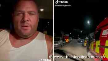 Tik Tok: CCTV shows fire at The Smithy Family's house in Welling