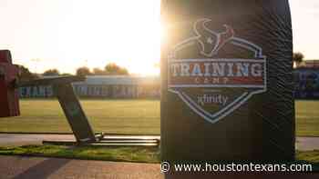 Houston Texans to host five practices open to Season Ticket Members and a School Supply Drive benefiting the Houston Texans YMCA. - HoustonTexans.com