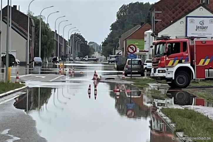 Water van Kleine Gete stroomt over N3