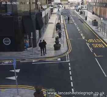 Burnley police release CCTV to help find people responsible for town centre damage