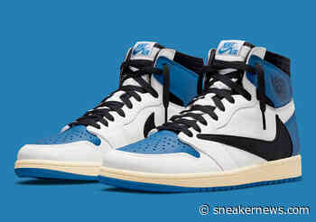 Official Images Of The fragment design x Travis Scott x Air Jordan 1 High - Sneaker News
