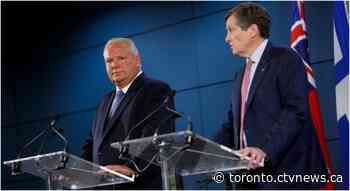 Ontario premier and Toronto mayor join federal ministers to make announcement in Scarborough
