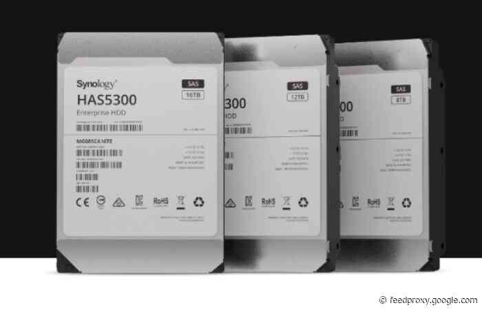 New Synology HAS5300 enterprise hard drives unveiled