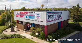 Why is the U.S. Hockey Hall of Fame located in tiny Eveleth, Minnesota?