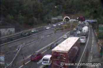 L'A8 complètement saturée entre Nice et Antibes avec un bouchon de 14km