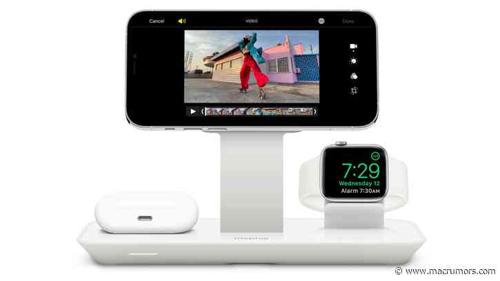 Mophie Debuts 3-in-1 Wireless Charging Stand That Works With Apple's MagSafe Charger
