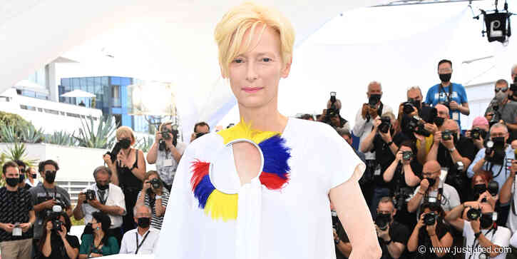 Tilda Swinton Strikes a Pose at 'Memoria' Photocall at Cannes Film Festival 2021