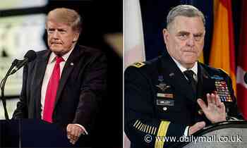 Trump says Milley should be 'COURT-MARTIALED and tried' for saying he was worried about a 'coup'