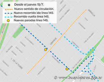 Cambio de sentido de la calle Unanue | Noticias - buenosaires.gob.ar