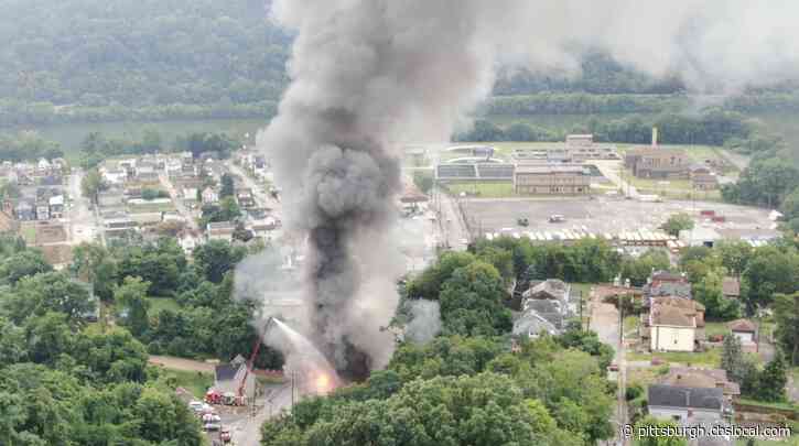 Crews On Scene Of Fire At Auto Body Shop In McKeesport