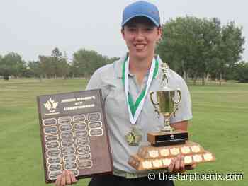 Shellbook's Brooklin Fry completes Sask. junior golf hat-trick