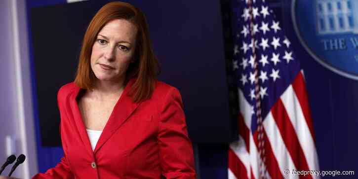 Jen Psaki rejects Fox News reporter Peter Doocy's 'loaded and inaccurate' claim that the White House is 'spying' on Facebook profiles