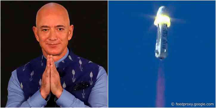 If Jeff Bezos' rocket fails during launch, an emergency system should jettison him to safety