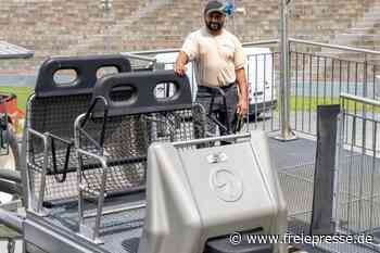 Aufzug in der Vogtland-Arena in Betrieb - Freie Presse