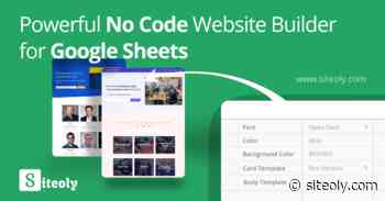Siteoly - Build websites from Google sheets without writing code