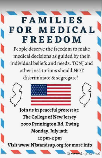 Families for Medical Freedom Having a Peaceful Protest on Monday, July 19 - TAPinto.net
