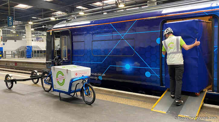 Testing cargo deliveries by rail to town centres