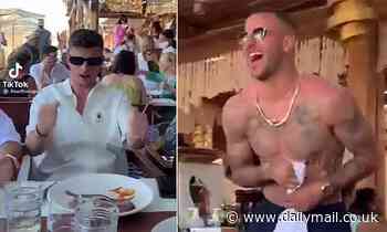 England stars belt out Neil Diamond's Euro 2020 Wembley hit Sweet Caroline on holiday in Mykonos