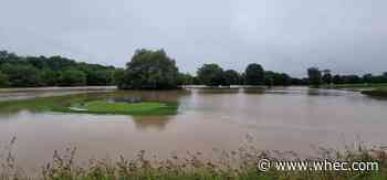 Viewer: Part of golf course flooded in Victor