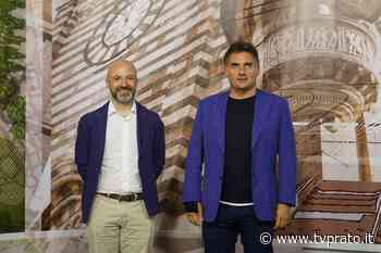 Il presidente del Prato Stefano Commini in visita presso gli studi di Tv Prato FOTO - tvprato.it