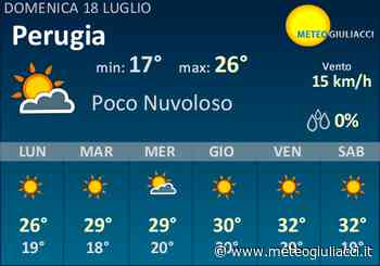 Meteo Perugia: Previsioni fino a Martedi 20 Luglio - MeteoGiuliacci