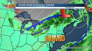 First Alert Weather: Slowly drying out today before storm chances return this week
