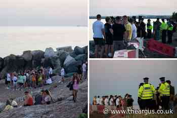 Police shut down illegal rave at beach in South Portslade