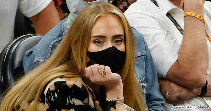 Adele Makes Rare Appearance Sitting Courtside at NBA Finals 2021!