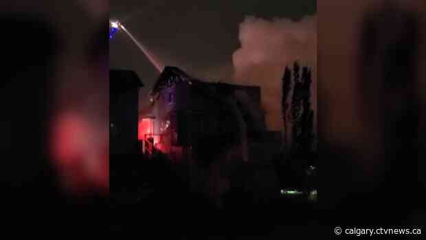 Home destroyed in 2-alarm fire in Calgary's northwest