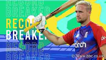 England v Pakistan T20: Liam Livingstone hits England's fastest ever century