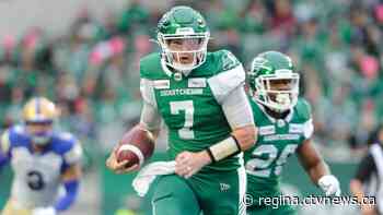 Riders' QB having his 'best camp' of CFL career