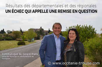 Frontignan - Réaction de Gérard Prato aux résultats de l'élection départementale du 27 juin 2021. - OCCITANIE tribune