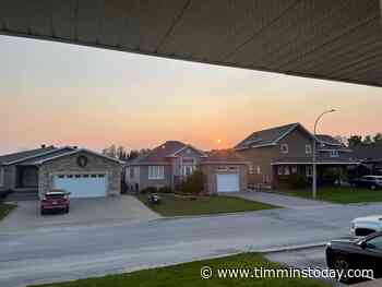 Forest fire smoke pushing into the city - TimminsToday