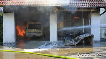 Polizei Ulm: Garage brennt, Wohnhaus wird auch beschädigt - SWP