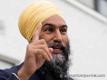 NDP Leader Singh talks jobs, support for workers and health care during Edmonton pitstop