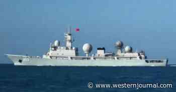 Single Chinese Ship Appears Near US War Games, Strange 'Soccer Ball' Spheres Reveal the Vessel's Nefarious Purpose